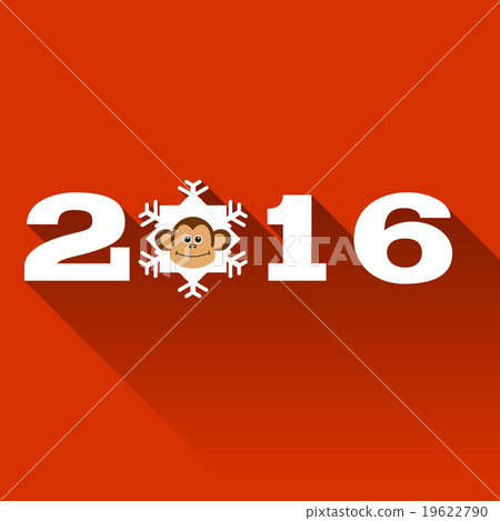Monkey snowflake 2016. Monkey snowflake 2016. 19622790