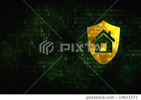 Business concept: Shield on digital background Business concept: Shield on digital background 19623371