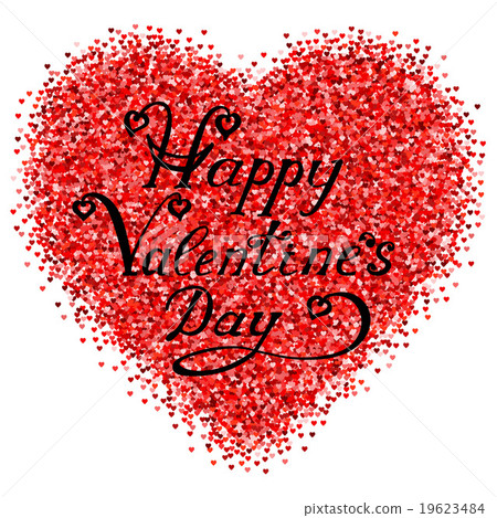 Happy Valentines Day lettering  19623484