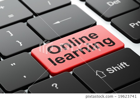 Education concept: Online Learning on computer 19623741