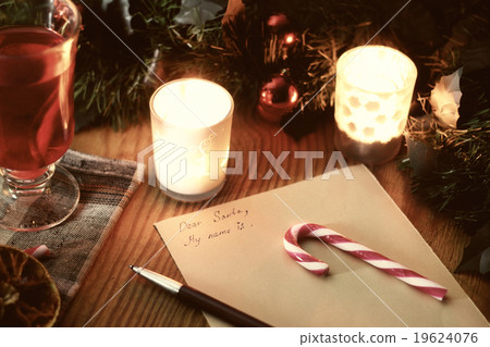Christmas letter with spices 19624076
