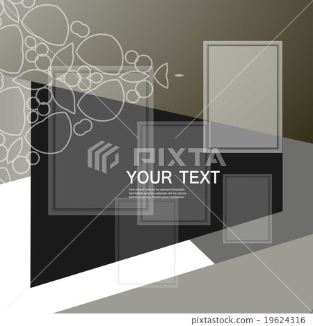 abstract triangle and square 19624316