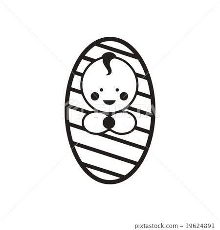stylish black and white icon newborn boy stylish black and white icon newborn boy 19624891