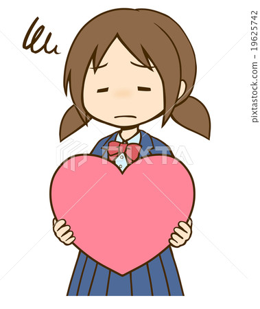 Girl with heart and heart Girl with heart and heart 19625742