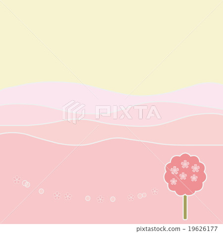 Spring landscape cherry tree 19626177