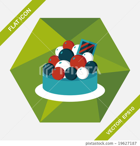 fruit tart flat icon with long shadow,eps10 fruit tart flat icon with long shadow,eps10 19627187
