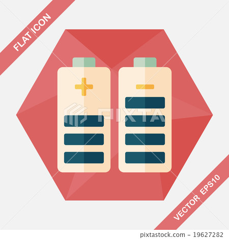 Environmental protection concept flat icon with long shadow,eps1 19627282
