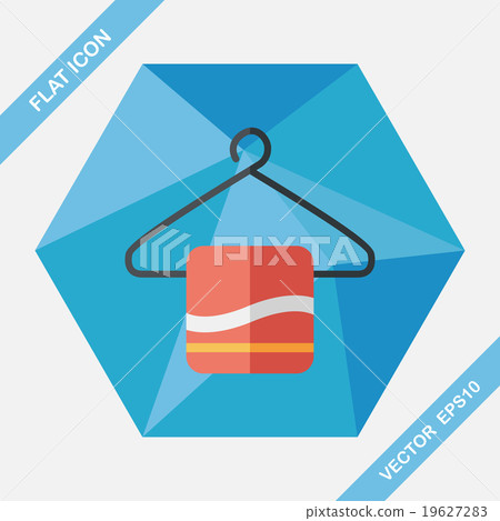 towel hanger flat icon with long shadow,eps10 towel hanger flat icon with long shadow,eps10 19627283