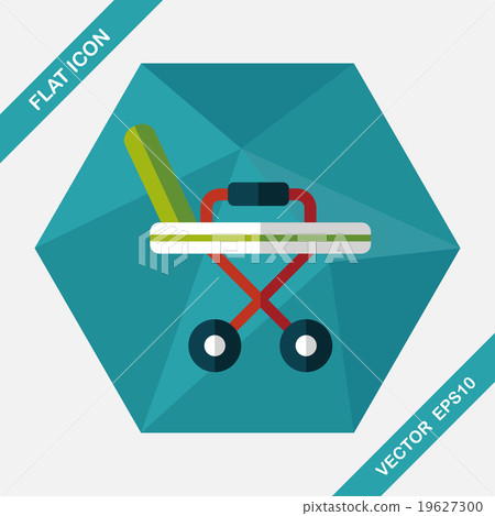 hospital bed flat icon with long shadow,eps10 hospital bed flat icon with long shadow,eps10 19627300