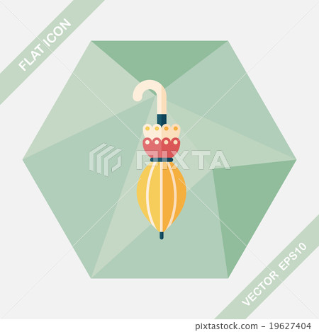 umbrella flat icon with long shadow,eps10 19627404
