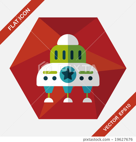 Space flat icon with long shadow,eps10 Space flat icon with long shadow,eps10 19627676