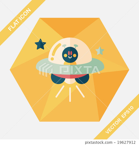 Space flat icon with long shadow,eps10 Space flat icon with long shadow,eps10 19627912