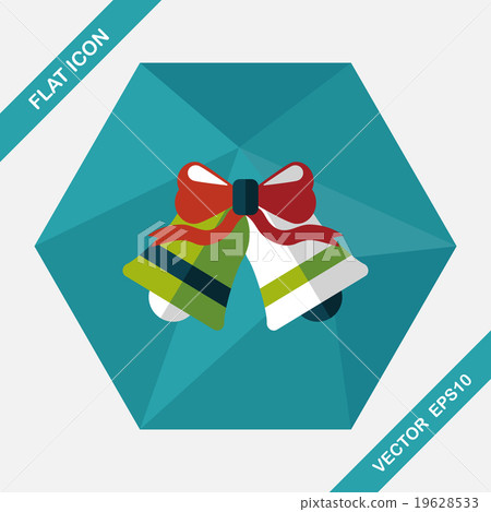 wedding bell flat icon with long shadow,eps10 wedding bell flat icon with long shadow,eps10 19628533