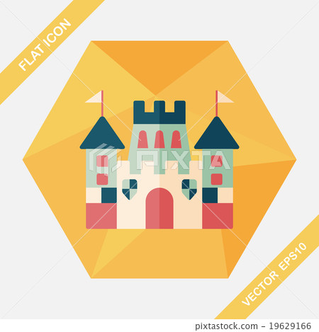 Castle flat icon with long shadow,eps10 Castle flat icon with long shadow,eps10 19629166