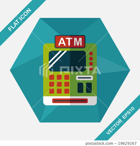 shopping cash register flat icon with long shadow,eps10 shopping cash register flat icon with long shadow,eps10 19629167