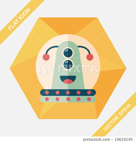 Space flat icon with long shadow,eps10 Space flat icon with long shadow,eps10 19629295