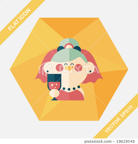 wedding bride flat icon with long shadow,eps10 wedding bride flat icon with long shadow,eps10 19629548
