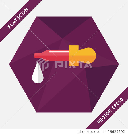 dropper flat icon with long shadow 19629592