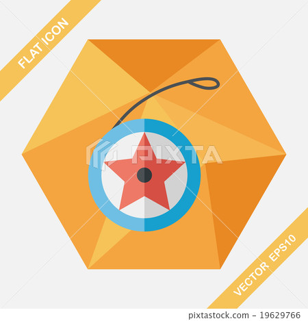 yo yo flat icon with long shadow,eps 10 19629766