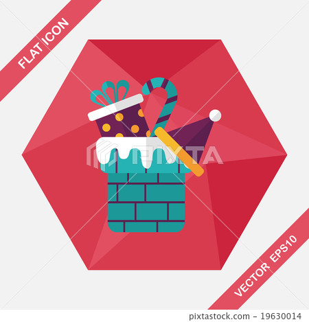 Christmas gifts flat icon with long shadow,eps10 Christmas gifts flat icon with long shadow,eps10 19630014