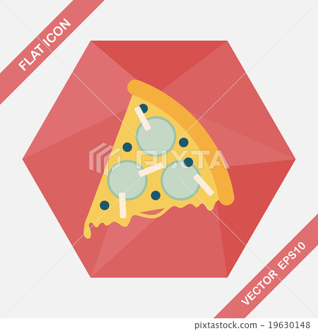 pizza flat icon with long shadow,eps10 pizza flat icon with long shadow,eps10 19630148