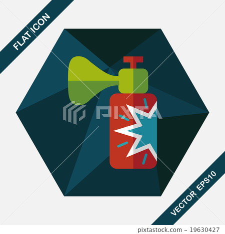 party horn flat icon with long shadow,eps10 19630427