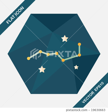 Space dipper flat icon with long shadow,eps10 Space dipper flat icon with long shadow,eps10 19630663