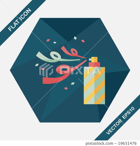 confetti flat icon with long shadow,eps10 confetti flat icon with long shadow,eps10 19631476
