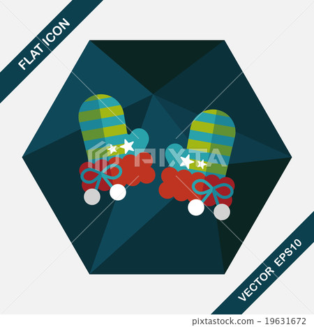 gloves flat icon with long shadow,eps10 gloves flat icon with long shadow,eps10 19631672