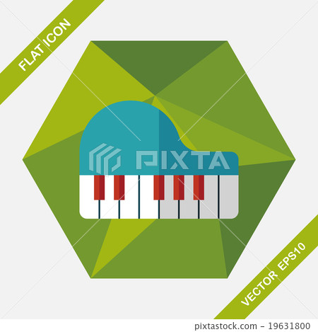piano flat icon with long shadow,eps10 piano flat icon with long shadow,eps10 19631800