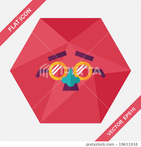party Mask flat icon with long shadow,eps10 party Mask flat icon with long shadow,eps10 19631938