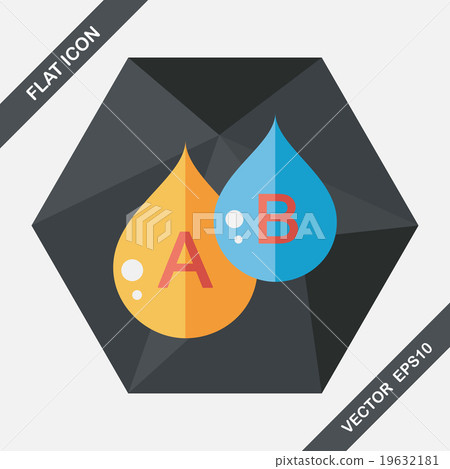 blood flat icon with long shadow blood flat icon with long shadow 19632181