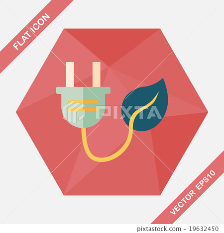 Environmental protection concept flat icon with long shadow,eps1 Environmental protection concept flat icon with long shadow,eps1 19632450