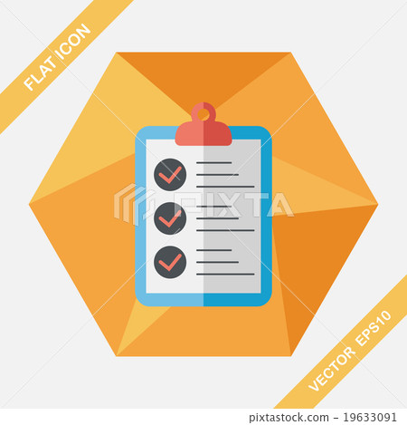 scoreboard flat icon with long shadow,eps10 19633091