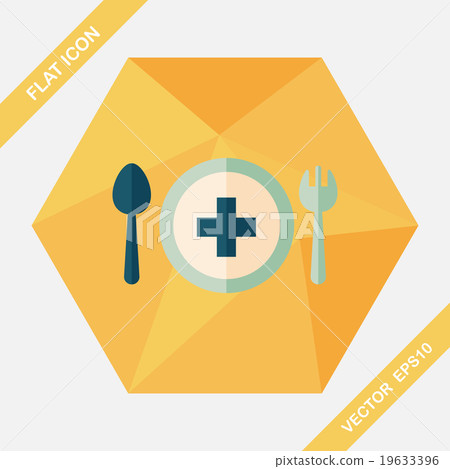 eat health flat icon with long shadow eat health flat icon with long shadow 19633396