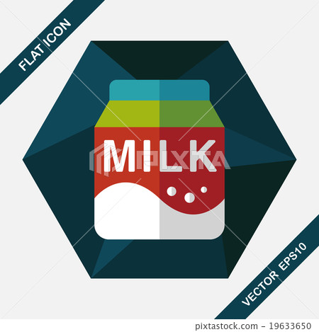 milk package flat icon with long shadow,eps10 milk package flat icon with long shadow,eps10 19633650