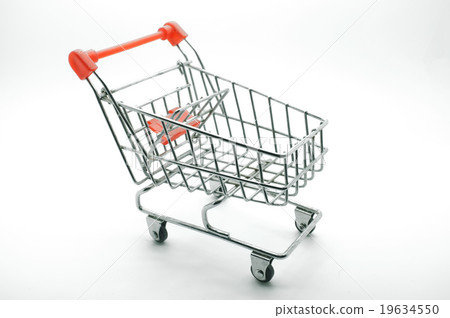 Empty shopping cart, side view Empty shopping cart, side view 19634550