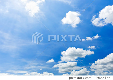 Blue sky light flare on the sun. Blue sky light flare on the sun. 19635166