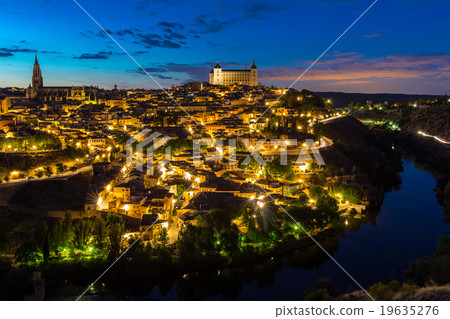 Toledo at dusk Spain 19635276