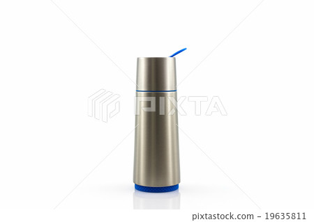 Closeup thermos flask. Closeup thermos flask. 19635811
