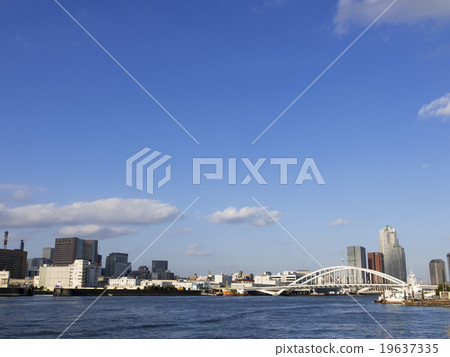 Tsukiji Ohashi tall skyscraper building to be completed shortly and the Tokyo Sky Tree Circular No. 2 Maintenance Project 19637335