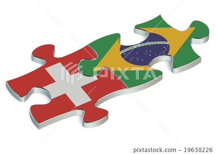 Brazil and Switzerland puzzles from flags 19638226