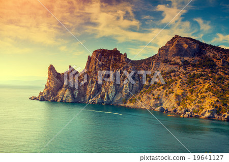 Rocky sea coast Rocky sea coast 19641127