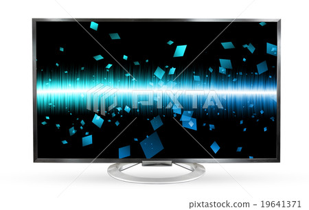 Television monitor soundwave screen Television monitor soundwave screen 19641371