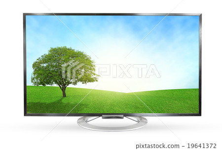 Television monitor landscape view Television monitor landscape view 19641372