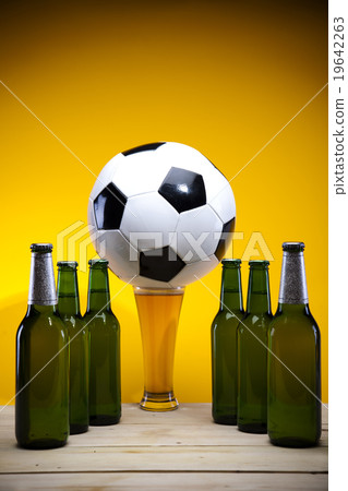 Beer collection, football, bright vibrant alcohol Beer collection, football, bright vibrant alcohol 19642263
