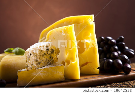 Still-life with cheese, saturated ambient  19642538