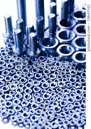Bolts and Nuts, repair concept bright background 19643562