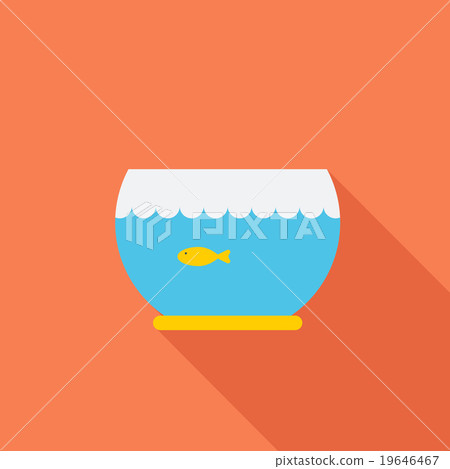 Aquarium flat icon Aquarium flat icon 19646467