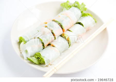 Thai noodle with spicy sauce. clean, healthy food 19646728